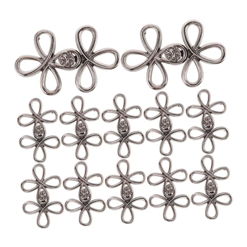 ARTIBETTER 12 Paare Vintage Metallknöpfe für Kleidung Hanfu Retro Nähknöpfe Dekorative Chinesische Stil Cheongsam Verschlüsse Langlebige Metallbeschläge für Mäntel Umhänge DIY Modeaccessoires von Artibetter