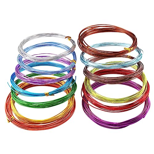 ARTIBETTER 12 Rollen Biegsamer Aluminiumdraht für Schmuckherstellung Basteldraht Verschiedenen Farben für Armbänder und DIY Projekte ARTIBETTER 12 Rollen Biegsamer Aluminiumdraht für Schmuckherstellung Basteldraht Verschiedenen Farben für Armbänder und DIY Projekte von Artibetter