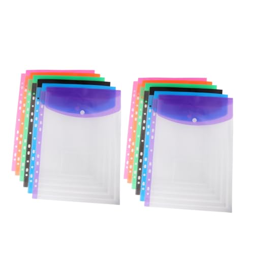 ARTIBETTER 12 Stück Buntes Losebeutel Praktische Aktentaschen Aktenaufbewahrungstaschen Transparente Dokumententaschen Aktenordnertaschen Beutel Mit Losen Blättern Inhaber Von Rechnungen Pvc ARTIBETTER 12 Stück Buntes Losebeutel Praktische Aktentaschen Aktenaufbewahrungstaschen Transparente Dokumententaschen Aktenordnertaschen Beutel Mit Losen Blättern Inhaber Von Rechnungen Pvc von Artibetter