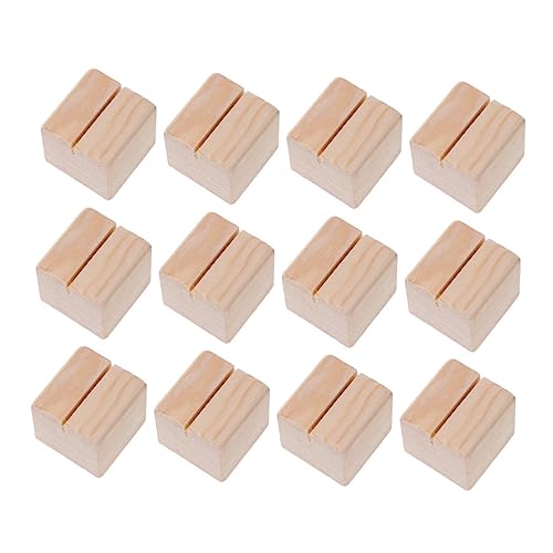 ARTIBETTER 12 Stück Holz Memo und Fotohalter Rustikaler Tischkartenständer mit Stabilem Sockel Vielseitig für Hochzeit Party Büro und Restaurant Dekoration ARTIBETTER 12 Stück Holz Memo und Fotohalter Rustikaler Tischkartenständer mit Stabilem Sockel Vielseitig für Hochzeit Party Büro und Restaurant Dekoration von Artibetter