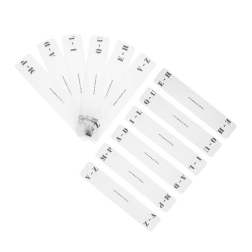 ARTIBETTER 12 Stück Klassifizierungs -Tag -Karte Dateiteiler Vinyl Trennwände für Schallplatten Veranstalter Tab a-z horizontales Etikett horizontaler Datei-Organizer Acryl von Artibetter