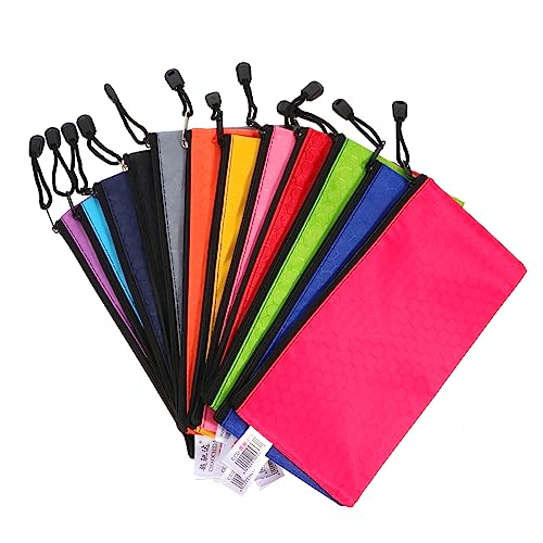 ARTIBETTER 12 Stück Reißverschluss Aufbewahrungsbeutel Bunte Dokumententaschen für Bürobedarf Kosmetik und Reisen Tragbar und Leicht für Schule und Unterwegs ARTIBETTER 12 Stück Reißverschluss Aufbewahrungsbeutel Bunte Dokumententaschen für Bürobedarf Kosmetik und Reisen Tragbar und Leicht für Schule und Unterwegs von Artibetter