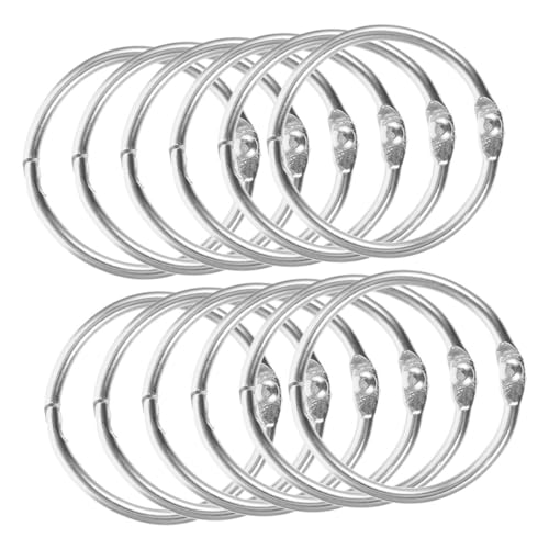 ARTIBETTER 12 Stück Ringordner Für Lose Blätter Tab Bindering Stichworte Scrapbooking Klingeln Für Büro Schlüssel Ordnerringe Lockeres Blatt Lose Blattringe Metall Silver von Artibetter