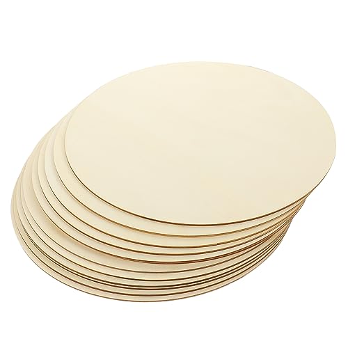 ARTIBETTER 12 Stück Runde Holzscheiben Unbehandelte Holzplatten für DIY Bastelprojekte und Weihnachtsdekoration für Gestaltungen und Personalisierte von Artibetter