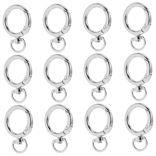 ARTIBETTER 12 Stück Schnappschnallen Aus Rostfreiem Stahl Für Taschen Federklammern Kleine Runde Haken Größe Zubehör Verschlüsse Schlüsselanhänger Clips Runder Karabiner ARTIBETTER 12 Stück Schnappschnallen Aus Rostfreiem Stahl Für Taschen Federklammern Kleine Runde Haken Größe Zubehör Verschlüsse Schlüsselanhänger Clips Runder Karabiner von Artibetter