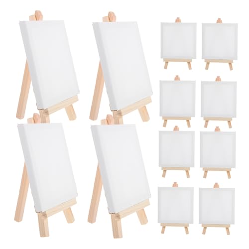 ARTIBETTER 12 Stück Staffelei-Ausstellungsständer leere Staffeleien zum Ausstellen Mini Staffelei stehen Handwerk malen zarte Malleinwand Ölgemälde Vorräte DIY liefert Holz von Artibetter