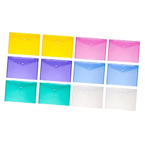ARTIBETTER 12 Stück Teiliges Dokumententaschen aus Robustem PP Transparent und Wasserabweisend mit Praktischem Druckknopfverschluss als Übersichtlicher Dokumentenhalter und Organizer für Büro ARTIBETTER 12 Stück Teiliges Dokumententaschen aus Robustem PP Transparent und Wasserabweisend mit Praktischem Druckknopfverschluss als Übersichtlicher Dokumentenhalter und Organizer für Büro von Artibetter