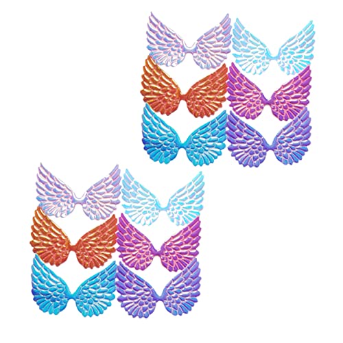 ARTIBETTER 12 Stück Teiliges Iridescent Engelsflügel Patches für DIY Haarschmuck Bastelmaterial für Kreative Kinderaccessoires Weiß Blau Gold Lila und Fuchsia ARTIBETTER 12 Stück Teiliges Iridescent Engelsflügel Patches für DIY Haarschmuck Bastelmaterial für Kreative Kinderaccessoires Weiß Blau Gold Lila und Fuchsia von Artibetter