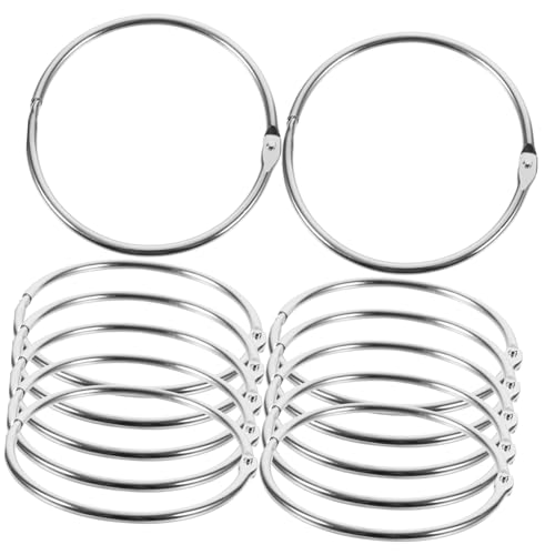 ARTIBETTER 12 Stück Teiliges Metall Binder Rings Wiederverwendbare DIY Notebook Ring Einfach zu Öffnen Schließen Vielseitig für Kalender Fotoalben Büro und Schule Praktische Ringordner ARTIBETTER 12 Stück Teiliges Metall Binder Rings Wiederverwendbare DIY Notebook Ring Einfach zu Öffnen Schließen Vielseitig für Kalender Fotoalben Büro und Schule Praktische Ringordner von Artibetter