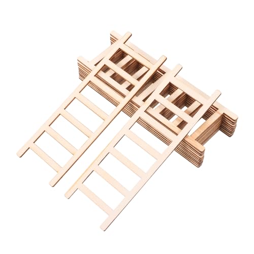 ARTIBETTER 12 Stück Teiliges Miniatur Holzstiege Handgefertigte Stabile Holzleiter für Puppenhaus Gartenmodelle und DIY Bastelzubehör Dekoratives Treppenhaus Ornament für Vielseitige ARTIBETTER 12 Stück Teiliges Miniatur Holzstiege Handgefertigte Stabile Holzleiter für Puppenhaus Gartenmodelle und DIY Bastelzubehör Dekoratives Treppenhaus Ornament für Vielseitige von Artibetter