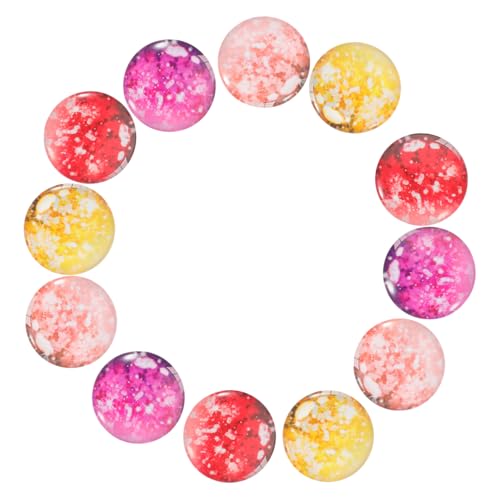 ARTIBETTER 12 Stück Teiliges Patches für Schmuckgestaltung Runde Cabochons für Armbänder und Schlüsselanhänger Vielseitige Dekorationselemente für Basteln von Artibetter