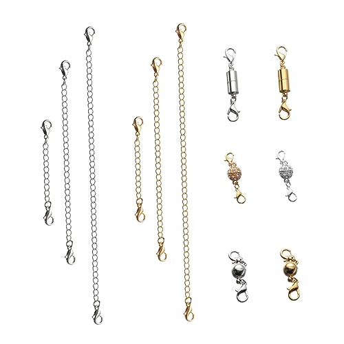ARTIBETTER 12 Stück Teiliges Set Zylindrische Magnetverschlüsse für Diy Schmuck Umweltfreundliche Magnetische Karabinerverschlüsse für Armbänder und Verlängerungen und Silber von Artibetter