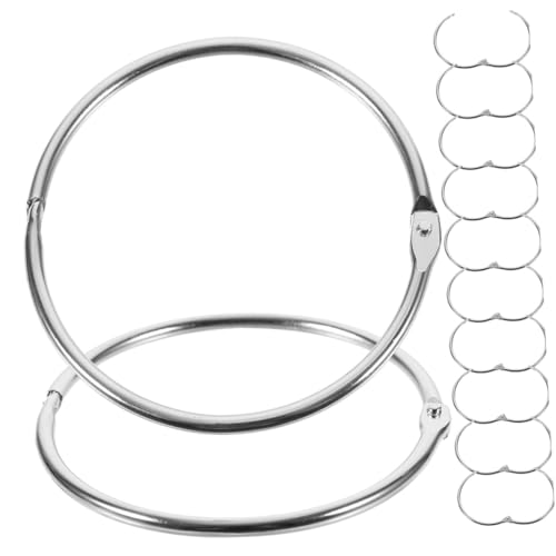 ARTIBETTER 12 Stück Wiederverwendbare Metall Binderinge für Bastelprojekte für Lose Ordner Notizblock und Kalender Robuste und Langlebige Buchringe aus Vielseitige Anwendung für DIY und von Artibetter