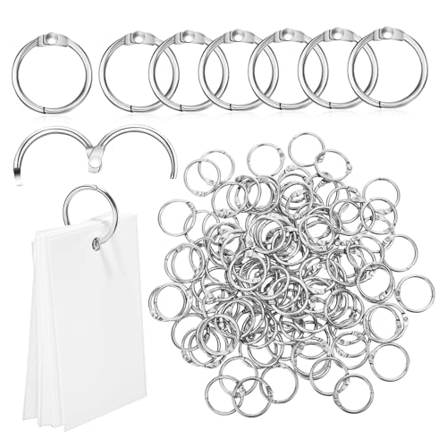 ARTIBETTER 120 Stück Binder Ringe Metall Buchringe für Karteikarten Notizen Scrapbooking Innendurchmesser Stabil und Leicht zu Bedienen für Kreative Projekte und Organisation ARTIBETTER 120 Stück Binder Ringe Metall Buchringe für Karteikarten Notizen Scrapbooking Innendurchmesser Stabil und Leicht zu Bedienen für Kreative Projekte und Organisation von Artibetter