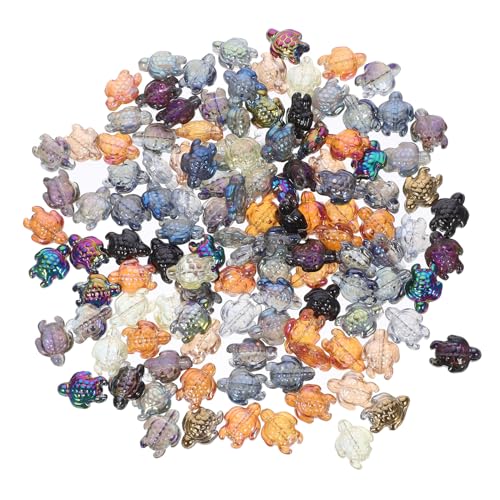 ARTIBETTER 120 Stück Kristallperlen für DIY Schmuck Schildkröten Design Glasperlen Bastelmaterialien für Armbänder und Langlebig und Vielseitig Einsetzbar von Artibetter