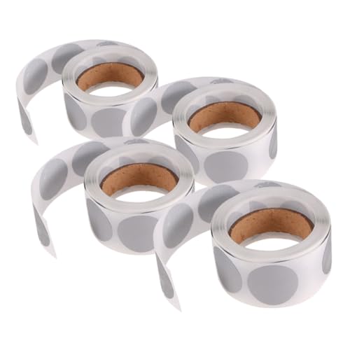ARTIBETTER 1200 Stück Kratzen Sie Selbst Klebendes Papier Klassenzimmer Belohnungen Kratzen Aufkleber Ab Runde Aufkleberetiketten Kreis Punktaufkleber Selbstklebendes Papier Silber von Artibetter