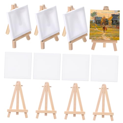 ARTIBETTER 12Sätze Mini Staffelei Holz Teiliges Malerei für Mini Staffelei für Kunstprojekte für Anfänger und Bastelarbeiten Einfach zu Transportieren von Artibetter