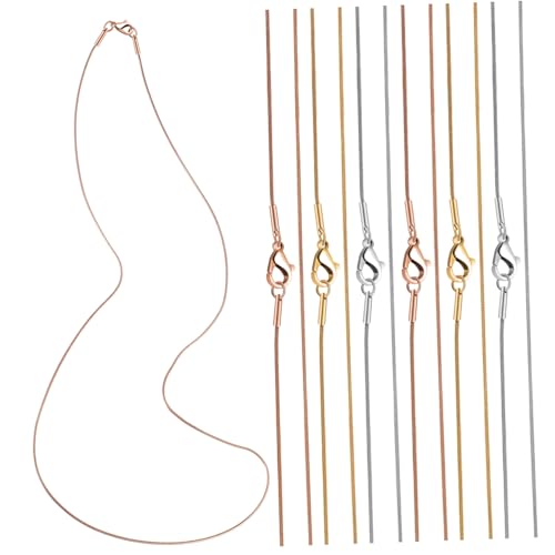 ARTIBETTER 12Stücke Halsketten Mit Karabiner Verschlüssen DIY Ketten Für Schmuckherstellung Glänzende Farben Frauen Und Verschiedene Anlässe von Artibetter