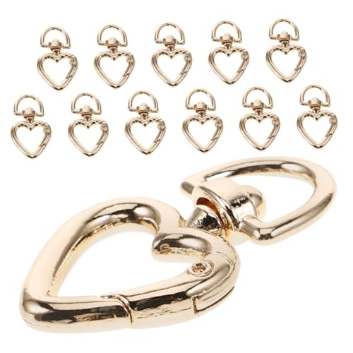 ARTIBETTER 12Stücke Herz Karabiner Clips Schlüsselanhänger Mit Federschnalle Herzförmige Schlüsselringe Für DIY Projekte Und Taschenaccessoires Kleine Karabiner ARTIBETTER 12Stücke Herz Karabiner Clips Schlüsselanhänger Mit Federschnalle Herzförmige Schlüsselringe Für DIY Projekte Und Taschenaccessoires Kleine Karabiner von Artibetter