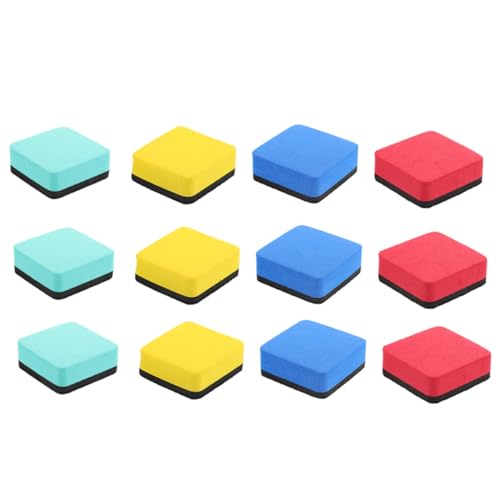 ARTIBETTER 12Stücke Teiliges Magnetisches Whiteboard Radiergummi Tragbarer Abwischbarer Trockenradierer Für Büro Und Zuhause von Artibetter