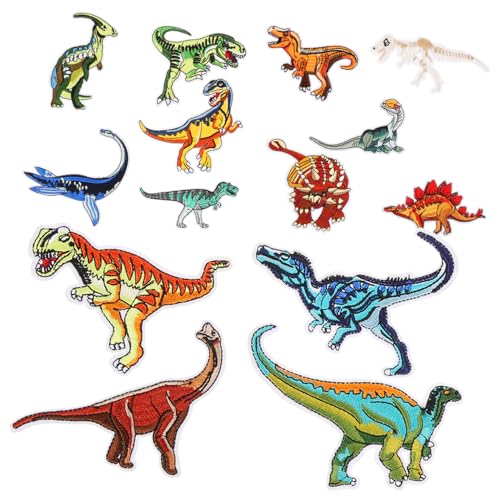 ARTIBETTER 14 Stück Teiliges Dinosaurier Aufnäher zum Aufbügeln Diy Stickerei Flicken für Kleidung Rucksäcke und Mehr für Dekorationen und Reparaturen ARTIBETTER 14 Stück Teiliges Dinosaurier Aufnäher zum Aufbügeln Diy Stickerei Flicken für Kleidung Rucksäcke und Mehr für Dekorationen und Reparaturen von Artibetter