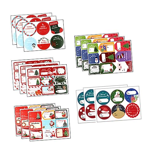 ARTIBETTER 15 Blatt Weihnachtsaufkleber Selbstklebend Geschenkpapier Etiketten Candy Bag Craft Aufkleber für Festliche Geschenkdekoration Weihnachten Party Verpackung ARTIBETTER 15 Blatt Weihnachtsaufkleber Selbstklebend Geschenkpapier Etiketten Candy Bag Craft Aufkleber für Festliche Geschenkdekoration Weihnachten Party Verpackung von Artibetter