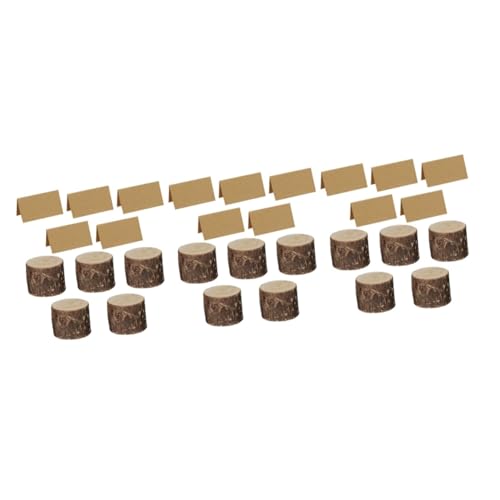 ARTIBETTER 15 Sätze Teiliges Set Holzstumpf Notizzettelhalter Kreativer Memo Organizer für Karten Fotos und Notizen Einzigartige Halter für Hochzeiten Geburtstagsfeiern und Events von Artibetter