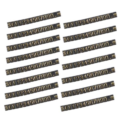 ARTIBETTER 15 Saiten Preisschild Weiß Würfel Zahlen Für Schmuck Tags Schmuck-tags Kleine Einzelhandelsschilder Schmuckanhänger Zum Verkauf Etiketten -tags Plastik von Artibetter