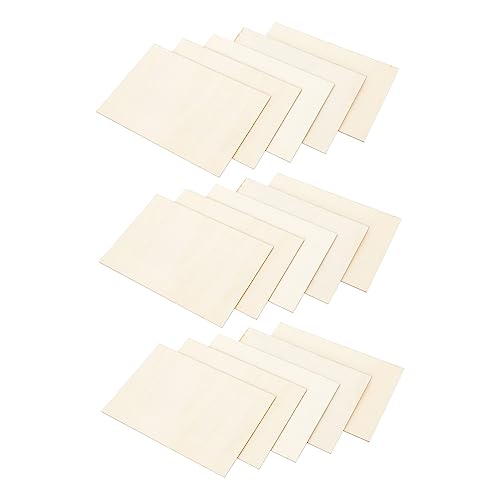 ARTIBETTER 15 Stück Diy Holzscheiben Rechteckige Blanko Holzplatten Unvollendete Holzstücke für Bastelprojekte Langlebig und Vielseitig Einsetzbar für Kreative Handarbeiten und Dekorationen ARTIBETTER 15 Stück Diy Holzscheiben Rechteckige Blanko Holzplatten Unvollendete Holzstücke für Bastelprojekte Langlebig und Vielseitig Einsetzbar für Kreative Handarbeiten und Dekorationen von Artibetter