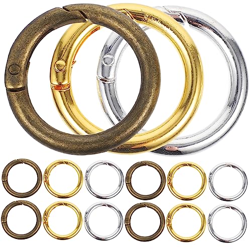 ARTIBETTER 15 Stück Federschnalle Schlüsselanhänger Federhaken Schlüsselanhänger Schnalle Metallfeder Karabiner Federschnallen Metallfeder Runde Schnallen Federverschluss Feder Runder ARTIBETTER 15 Stück Federschnalle Schlüsselanhänger Federhaken Schlüsselanhänger Schnalle Metallfeder Karabiner Federschnallen Metallfeder Runde Schnallen Federverschluss Feder Runder von Artibetter