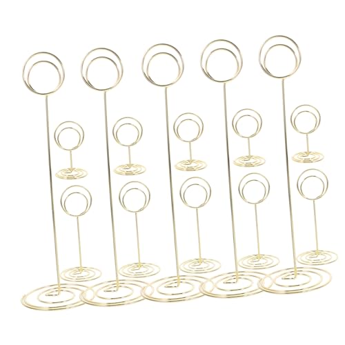 ARTIBETTER 15 Stück Tabellenname -Kartenhalter Inhaber Tischkartenhalter mehrere Halter für Hochzeitstischnummern hängend steht Nennen Sie Kartenhalter Fotohalter aus Draht Stahldraht Golden ARTIBETTER 15 Stück Tabellenname -Kartenhalter Inhaber Tischkartenhalter mehrere Halter für Hochzeitstischnummern hängend steht Nennen Sie Kartenhalter Fotohalter aus Draht Stahldraht Golden von Artibetter
