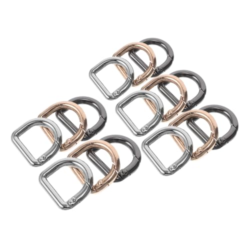 ARTIBETTER 15 Stück Teiliges Metall D-ring Feder-schnappverschluss mit Präzisem Seiteneingang für Taschen Rucksäcke Handtaschen Langlebig Elastisch und Elegant Gestaltet von Artibetter