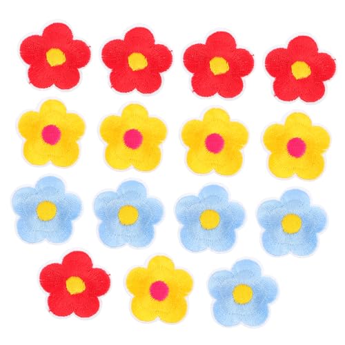 ARTIBETTER 15 Stück Teiliges Sonnenblumen Stickerei Patches zum Aufbügeln für Kinderbekleidung Taschen Hüte DIY Dekoration Applikationen für Projekte von Artibetter