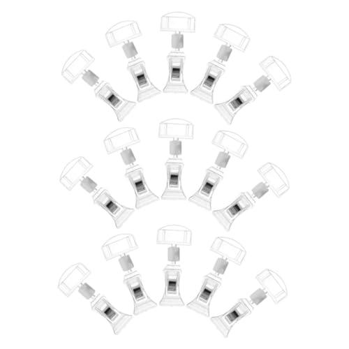 ARTIBETTER 15 Stück Teiliges Transparente Drehbare Werbeklammern aus Praktische Preisschildhalter für Supermarktregale Vielseitige Laden und Geschäftsschilderhalter Einfache Befestigung für ARTIBETTER 15 Stück Teiliges Transparente Drehbare Werbeklammern aus Praktische Preisschildhalter für Supermarktregale Vielseitige Laden und Geschäftsschilderhalter Einfache Befestigung für von Artibetter