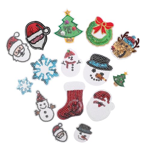ARTIBETTER 15 Stück Teiliges Weihnachts Stickerei Pailletten Aufnäher Vielseitige DIY Applikationen zum Aufnähen für Kleidung Hüte Rucksäcke Funkelnde Schneeflocken für Festliche ARTIBETTER 15 Stück Teiliges Weihnachts Stickerei Pailletten Aufnäher Vielseitige DIY Applikationen zum Aufnähen für Kleidung Hüte Rucksäcke Funkelnde Schneeflocken für Festliche von Artibetter