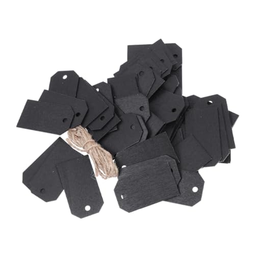 ARTIBETTER 150 Sätze Mini Schieferpreisschilder für Schmuck Kleidung Dekorative Etiketten mit Juteschnur für Verkaufsförderung und Preiskennzeichnung Geschäften von Artibetter