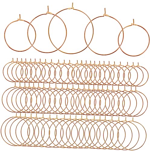 ARTIBETTER 150 Stück Teiliges DIY Ohrringe Schmuck aus Roségoldenen Creolen Runde Ohrschmuckringe mit Glatter Oberfläche für Ohrstecker und Bastelprojekte ARTIBETTER 150 Stück Teiliges DIY Ohrringe Schmuck aus Roségoldenen Creolen Runde Ohrschmuckringe mit Glatter Oberfläche für Ohrstecker und Bastelprojekte von Artibetter