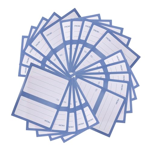 ARTIBETTER 150 Stück Versandetikett Groß Leere Etiketten Aufkleber Für Versandtaschen Postetiketten Gemacht Selbst Drucken Brief Porto Druckbar Mailer Paket Name Postaufkleber Papier Blue von Artibetter