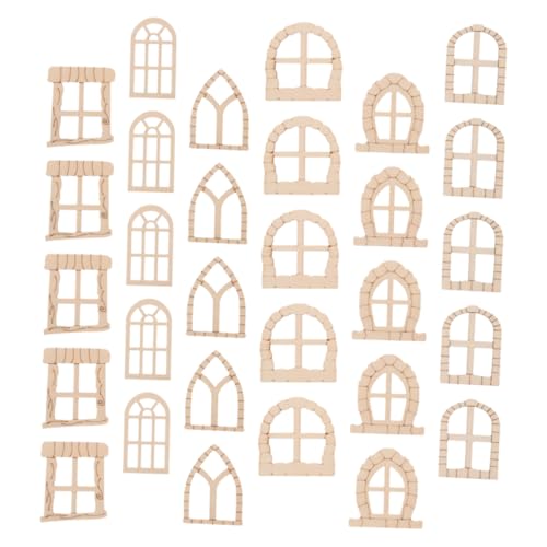 ARTIBETTER 150-teiliges Feentür-fenster-bastelset – Diy, Unbemaltes Miniatur-feenhaus-tür-fenster-set Aus Holz Für Garten, Baumdekoration, Puppenhaus-zubehör ARTIBETTER 150-teiliges Feentür-fenster-bastelset – Diy, Unbemaltes Miniatur-feenhaus-tür-fenster-set Aus Holz Für Garten, Baumdekoration, Puppenhaus-zubehör von Artibetter