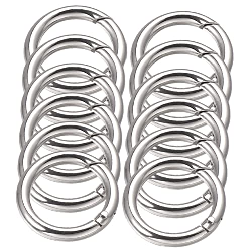 ARTIBETTER 15Stücke Runde Zinklegierung Federringe Schlüsselbund Clips für DIY Projekte Vielseitig Einsetzbar für Taschen Rucksäcke Hundeleinen und Mehr Korrosionsbeständig ARTIBETTER 15Stücke Runde Zinklegierung Federringe Schlüsselbund Clips für DIY Projekte Vielseitig Einsetzbar für Taschen Rucksäcke Hundeleinen und Mehr Korrosionsbeständig von Artibetter