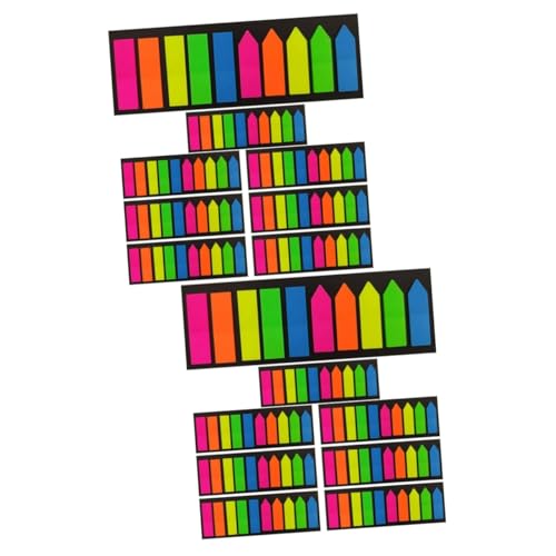 ARTIBETTER 16 Sätze Haftnotizen Klebezettel Selbstklebende Seitenmarker für Dokumente Durchsichtige und Farbige Index Tabs Beschriftbare Page Labels für Büro und Schule von Artibetter