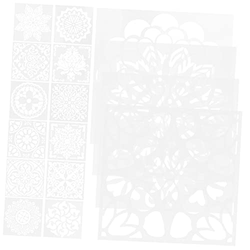 ARTIBETTER 16 Stück Malvorlage Schablonen Vorlagen Kunst Schablonen Schablonenfarbe Mandala-schablone Fliesenschablone Zeichnung Mandala Dot Painting Schablonen Für Malschablonen Das Haustier von Artibetter