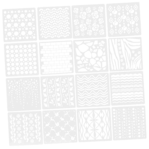ARTIBETTER 16 Stück Teiliges Wiederverwendbare Geometrische Schablonen für Diy Malen und Basteln für Wandgestaltung Scrapbooking und Kreative Projekte mit Kindern von Artibetter