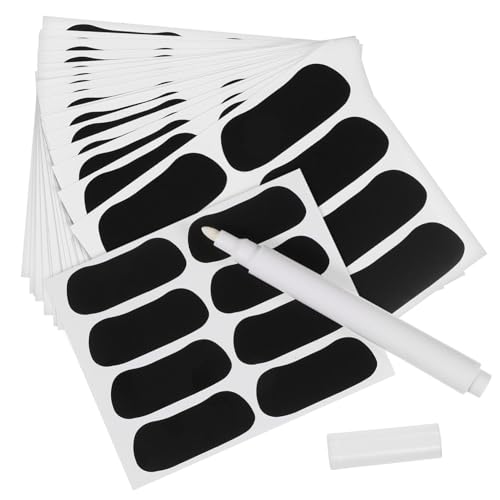 ARTIBETTER 160 Stück Schwarze Eye Stickers für Sport Selbstklebende Under Eye Strips aus PVC Inklusive Weißem Stift für Individuelles Design Langlebig und Wasserfest für Baseball und Fan ARTIBETTER 160 Stück Schwarze Eye Stickers für Sport Selbstklebende Under Eye Strips aus PVC Inklusive Weißem Stift für Individuelles Design Langlebig und Wasserfest für Baseball und Fan von Artibetter