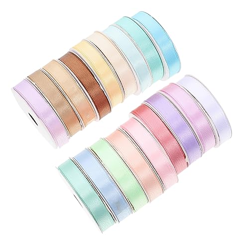 ARTIBETTER 18 Rollen Geschenkband Satinband Kuchendekorationen Farbig Gold Basteln Hochzeits Und Partydekorationen Hochzeitsdekorationen Bastelbedarf Polyester Zufällige Farbe von Artibetter