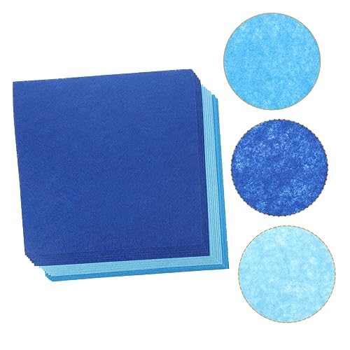 ARTIBETTER 18 Stück Nicht Gewebte Diy-dekoration Filztücher Kinderhandwerk Stoff Zum Nähen Fleecestoff Farbig Brauner Filz Patchwork Nähen Filz Zum Basteln Filzmaterial Blau Polyester von Artibetter