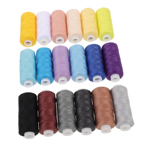 ARTIBETTER 18 Stück Polyester Spulen und Garn für Hand und Maschinen Nähen für Diy Reparaturen und Kreative Projekte Kompakt und Vielseitig ARTIBETTER 18 Stück Polyester Spulen und Garn für Hand und Maschinen Nähen für Diy Reparaturen und Kreative Projekte Kompakt und Vielseitig von Artibetter