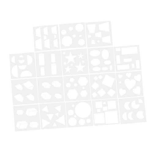 ARTIBETTER 18 Stück Teiliges Geometrisches Diy Zeichenschablonen für Wiederverwendbare Malvorlagen Robustem Fein Geschnitten mit Glatter Oberfläche für Scrapbooking und Kreative ARTIBETTER 18 Stück Teiliges Geometrisches Diy Zeichenschablonen für Wiederverwendbare Malvorlagen Robustem Fein Geschnitten mit Glatter Oberfläche für Scrapbooking und Kreative von Artibetter