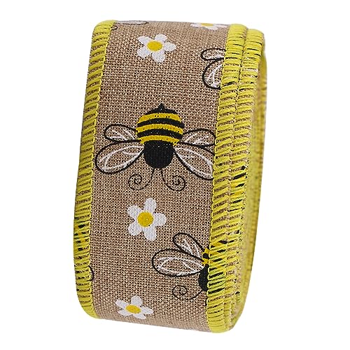 ARTIBETTER 1Rolle Bienenmuster Geschenkband Satinband für DIY Dekoration Vielseitig Einsetzbar für Geschenkverpackungen Partys und Bastelprojekte Farbenfroh und Langlebig von Artibetter