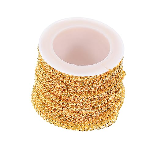 ARTIBETTER 1Rolle DIY Oval Elektropulverbeschichtete Eisenkette für Schmuckherstellung Yards Anhänger Lanyard für Armbänder und Taschenverschönerung von Artibetter